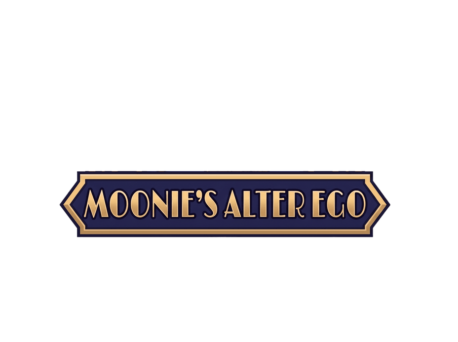 Moonie's Alter Ego — compact title banner