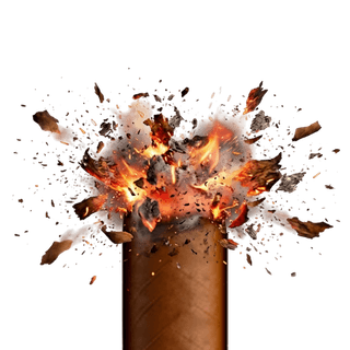 Bolt break — the ash burst